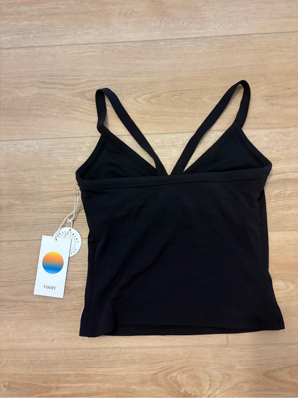 Vuori Black AllTheForm V-Neck Tank - Picture 2 of 3